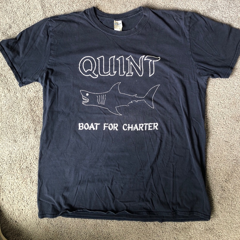 From the jaws franchise Quint Boat For Charter T-Shirt Men’s Size Xl